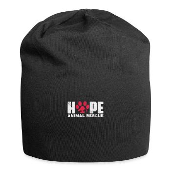 Tierrettung Tierschutz Tierfreund Geschenk - Jersey-Beanie - Schwarz - Vorne