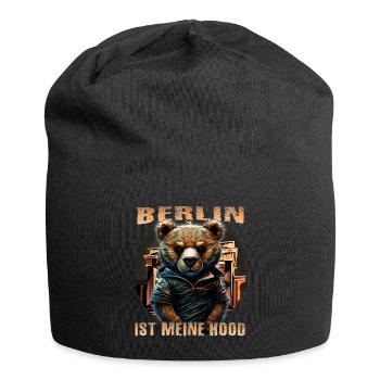 Berlin Bear - Jersey Beanie - black - Front