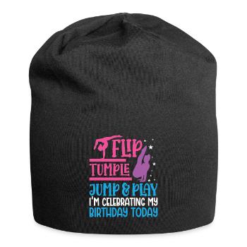 Funny Gymnastics for Girls - Jersey Beanie - black - Front