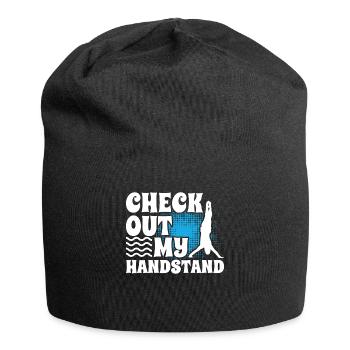 Funny Gymnastics for Girls - Jersey Beanie - black - Front