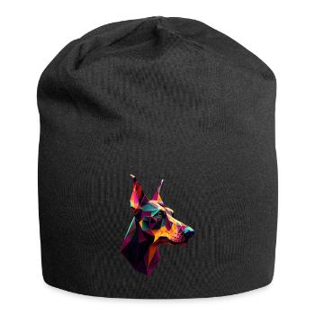 Dobermann Dobermänner Hund Hunde Welpe Dobermann - Jersey-Beanie - Schwarz - Vorne