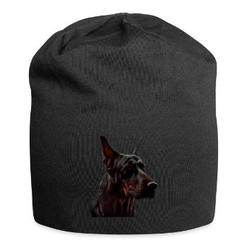 Dobermann Dobermänner Hund Hunde Welpe Dobermann - Jersey-Beanie - Schwarz - Vorne