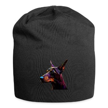 Dobermann Dobermänner Hund Hunde Welpe Dobermann - Jersey-Beanie - Schwarz - Vorne