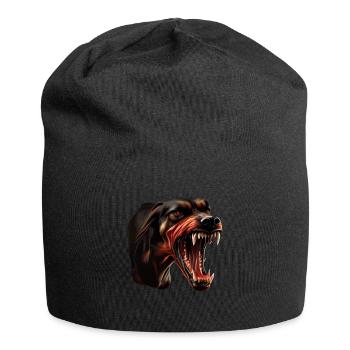 Dobermann Dobermänner Hund Hunde Welpe Dobermann - Jersey-Beanie - Schwarz - Vorne