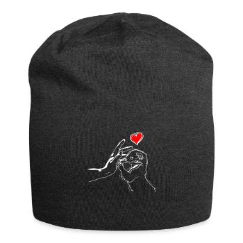 Wiesel Liebe Frettchen High Five - Jersey-Beanie - Anthrazit - Vorne