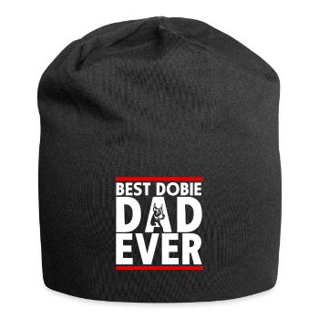 Doberman Pinscher Dog Dobie - Jersey Beanie - black - Front