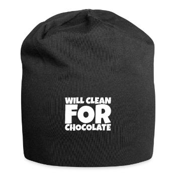 Cleaner Janitor Housekeeper Chocolate Lover Gift - Jersey Beanie - black - Front