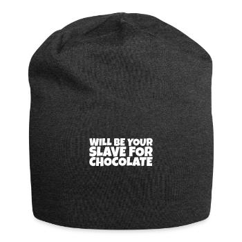 Adult Humor Ironic Perv Chocolate Lover Gift - Jersey-Beanie - Anthrazit - Vorne