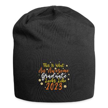 Awesome Graduate Graduating 2023 Graduation - Jersey Beanie - black - Front