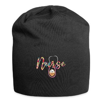 Abschluss der Krankenschwester 2023 Abschluss des Krankenpflegestudiums - Jersey-Beanie - Schwarz - Vorne