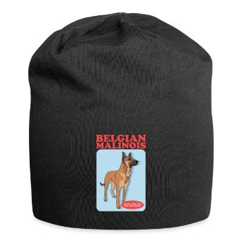 Belgian Shepherd Malinois Dog Gift - Jersey Beanie - black - Front