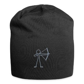 Archer à l’arc à l’arc à l’arc - Bonnet en jersey - noir - Devant