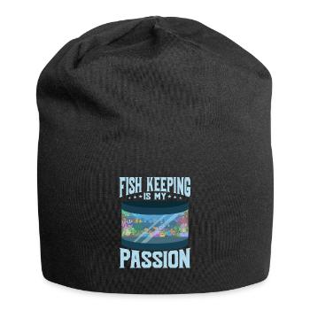 Fish Keeping Is My Passion Fish Keeping Aquarium O - Jersey Beanie - black - Front