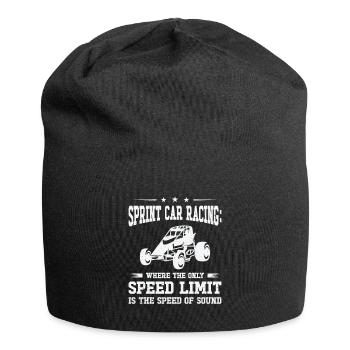 Sprint Car Dirt Track Racing - Jersey-Beanie - Schwarz - Vorne