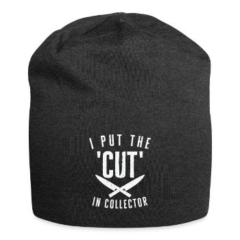 Messersammler Messer Sammeln - Jersey-Beanie - Anthrazit - Vorne