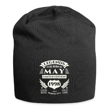 25th Birthday Man Legendary May Vintage 1998 - Jersey Beanie - black - Front