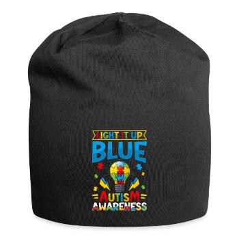 World autism Mom Dad - Jersey Beanie - black - Front