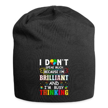 Autism Autistic Boys Girls - Jersey-Beanie - Schwarz - Vorne