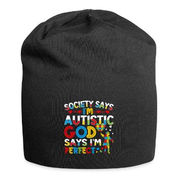 I'm autistic Boys Girls - Jersey-Beanie - Schwarz - Vorne
