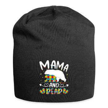 Maman et l’autisme - Bonnet en jersey - noir - Devant