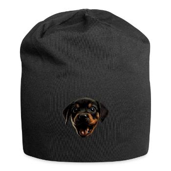 Rottweiler Hund Hunde Welpe Hundehalter Rottweiler - Jersey-Beanie - Schwarz - Vorne