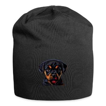 Rottweiler Hund Hunde Welpe Hundehalter Rottweiler - Jersey-Beanie - Schwarz - Vorne