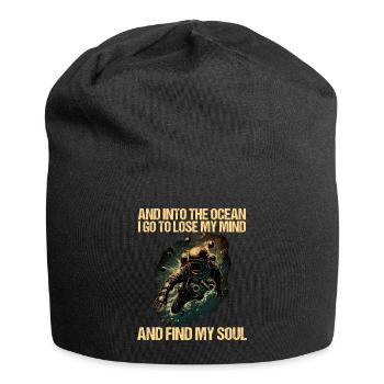 Tauchen Taucher Taucherin - Jersey-Beanie - Schwarz - Vorne