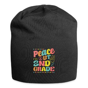 Peace Out 2nd Grade Second Graduation Last Day - Jersey-Beanie - Schwarz - Vorne