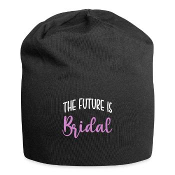 L’avenir est cadeau de chemise de mariée - Bonnet en jersey - noir - Devant