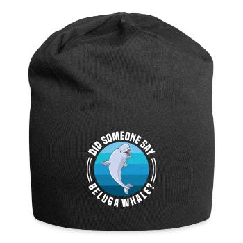 Beluga Whale Beluga Whale Whale Watching Dolphin Dolphin - Jersey Beanie - black - Front