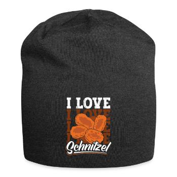 I Love Schnitzel - Jersey-Beanie - Anthrazit - Vorne