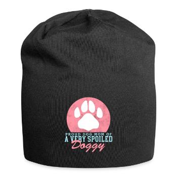 Chien Maman Propriétaire Chien Maîtresse Chien Cadeau - Bonnet en jersey - noir - Devant