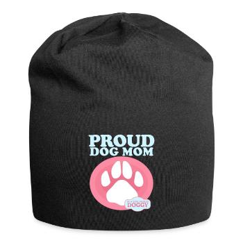 Chien Maman Propriétaire Chien Maîtresse Chien Cadeau - Bonnet en jersey - noir - Devant
