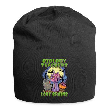 Biology Teachers Love Halloween Teachers - Jersey Beanie - black - Front