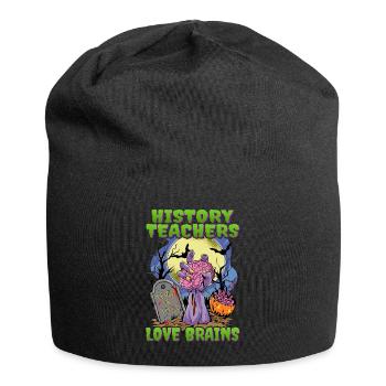 History teachers love brains Halloween - Jersey Beanie - black - Front