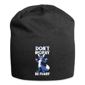 Be Furry Tail Ear Furry Person Cosplay - Jersey Beanie - black - Front