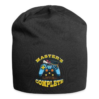 Master-PhD Abschluss Master-Absolvent 2023 - Jersey-Beanie - Schwarz - Vorne