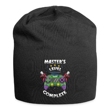 Master-PhD Abschluss Master 2023 Absolvent - Jersey-Beanie - Schwarz - Vorne
