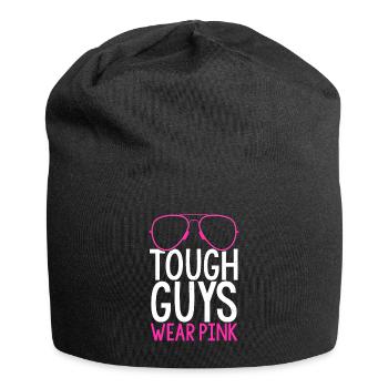 Tough Guys Wear Pink Breast Cancer Awareness Husba - Jersey-Beanie - Schwarz - Vorne