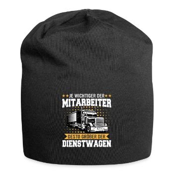 LKW Fahrer Fernfahrer Lastkraftwagenfahrer - Jersey-Beanie - Schwarz - Vorne