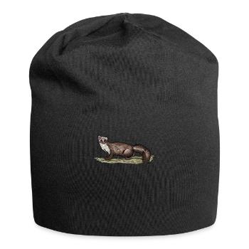 Stone marten I house marten game hunting motif for hunters - Jersey Beanie - black - Front