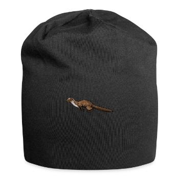 Stone marten I house marten game hunting motif for hunters - Jersey Beanie - black - Front