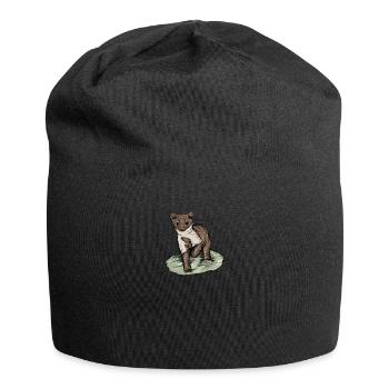 Stone marten I house marten game hunting motif for hunters - Jersey Beanie - black - Front