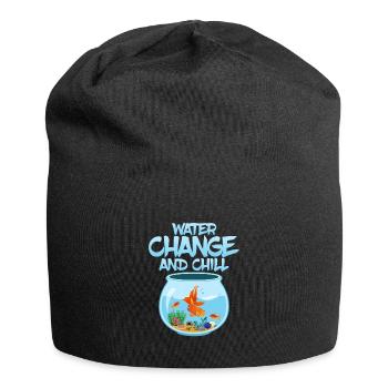 Water Change And Chill Fish Keeping Aquarium Owner - Jersey Beanie - black - Front