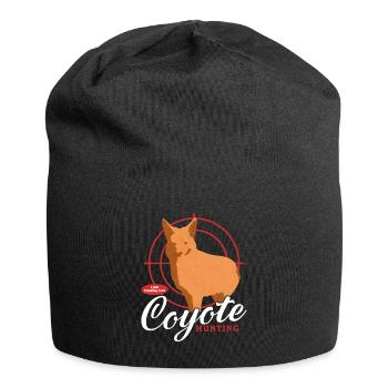 Chasseur Chasse Chasseresse Chasse Permis de Chasse Cadeau - Bonnet en jersey - noir - Devant