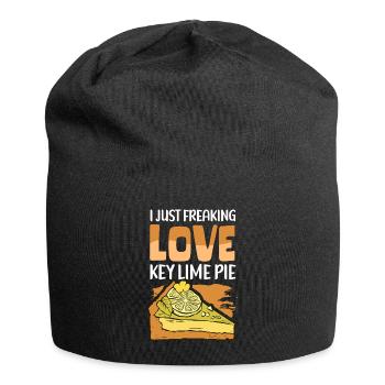 Lime Pie Cake Lemon Cake Gift - Jersey Beanie - black - Front