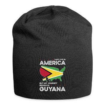 Né en Guyane, Guyana, Américain, États-Unis - Bonnet en jersey - noir - Devant