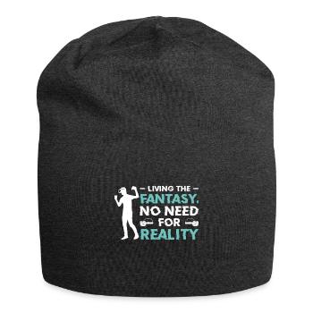 Simulation Fantasie Realität Science Fiction - Jersey-Beanie - Anthrazit - Vorne