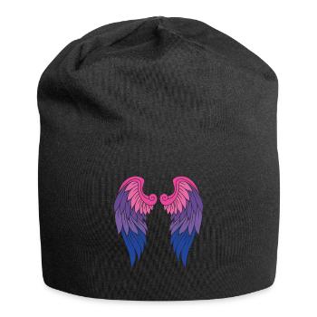 Angel Wings Bisexual Gay Angel Wings - Jersey Beanie - black - Front