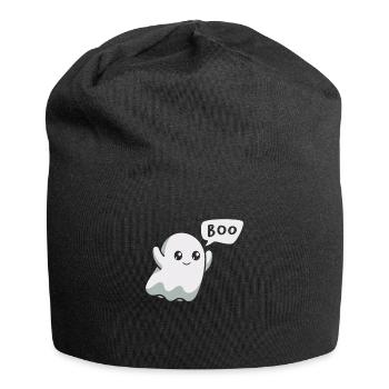 Boo Ghost Trick Or Treat Scary Creepy Halloween - Jersey-Beanie - Schwarz - Vorne